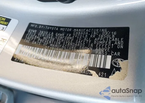 2017 Toyota Corolla Xse из США, поврежденный, VIN 2T1BURHE3HC753072